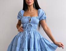 Муслінова сукня з рюшами   | PUSHKA SHOP