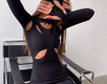 Облягаюча сукня міні цікавого крою | PUSHKA SHOP