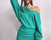 Сукня міні із теплого трикотажу Сукня міні із теплого трикотажу | PUSHKA SHOP