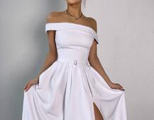 Сукня максі з відкритими плечима Сукня максі з відкритими плечима | PUSHKA SHOP