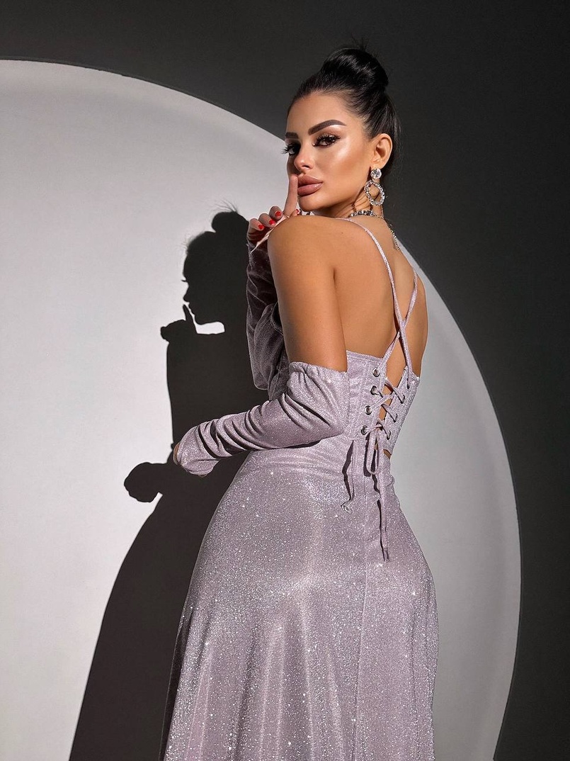 Сяючий комплект: корсет+ рукавички + спідниця максі Сяючий комплект: корсет+ рукавички + спідниця максі | PUSHKA SHOP