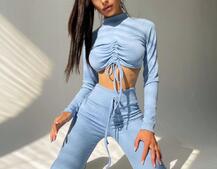 Трикотажный комплект: топ + леггинсы    Трикотажный комплект: топ + леггинсы    | PUSHKA SHOP