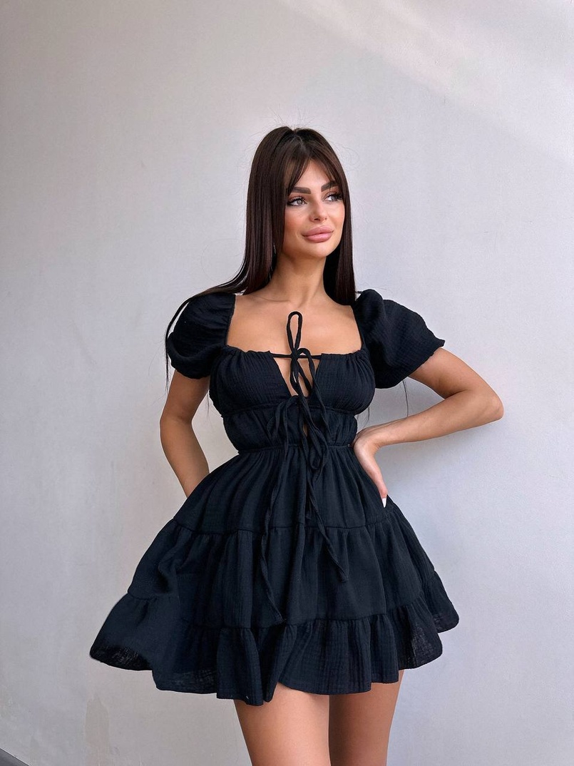 Муслінова сукня з рюшами   Муслінова сукня з рюшами   | PUSHKA SHOP