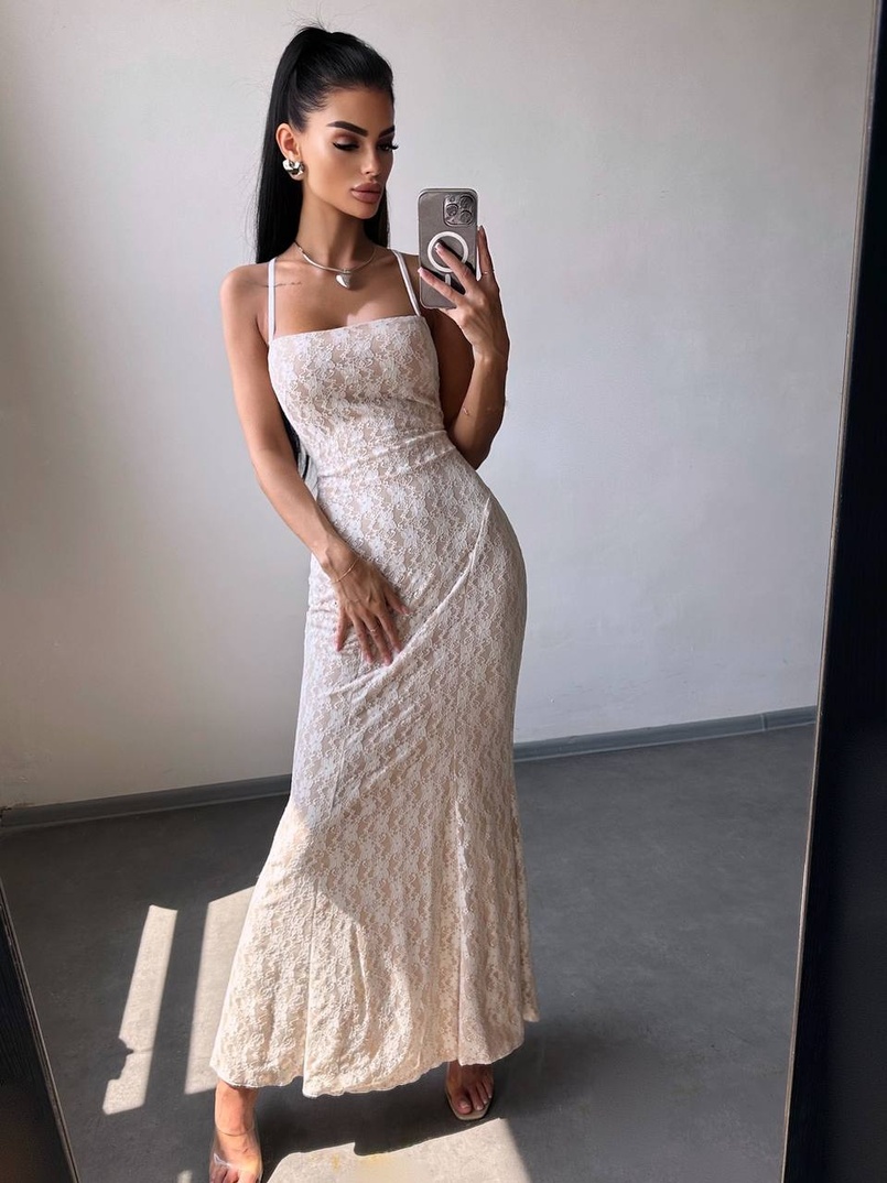 Мереживна сукня максі   | PUSHKA SHOP