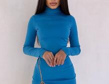 Сукня міні  зі змійкою | PUSHKA SHOP