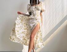 Сукня- міді  з квітковим принтом Сукня- міді  з квітковим принтом | PUSHKA SHOP