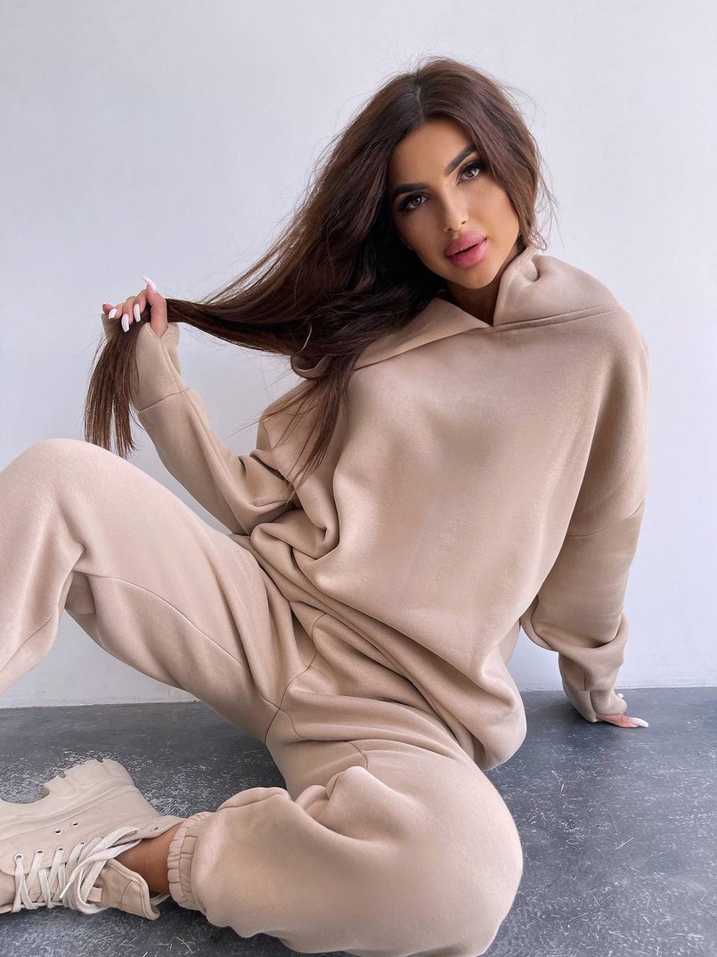 Тёплый комплект: худи + спортивные штаны  | PUSHKA SHOP