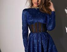 Блискуча корсетна сукня з пишною спідницею | PUSHKA SHOP