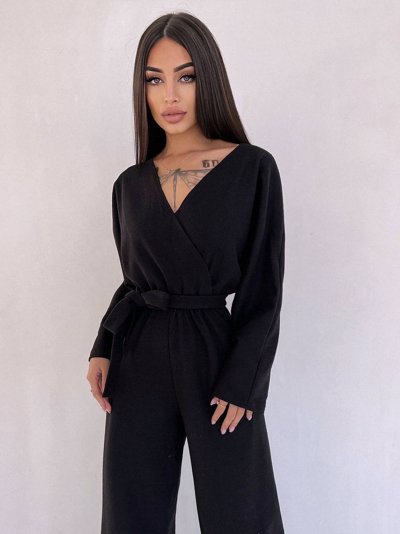 Комбінезон із широкими брюками з ангори Комбінезон із широкими брюками з ангори | PUSHKA SHOP