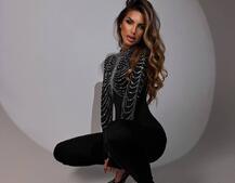 Комбінезон декорований стразами  | PUSHKA SHOP