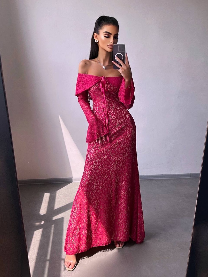 Мереживна сукня максі   Мереживна сукня максі   | PUSHKA SHOP