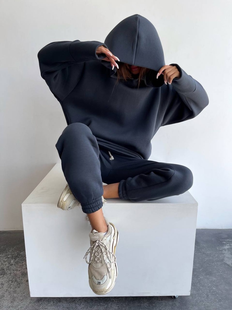 Тёплый комплект: худи + спортивные штаны  Тёплый комплект: худи + спортивные штаны  | PUSHKA SHOP