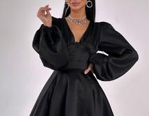Атласна корсетна сукня  з пишною подвійною спідницею  | PUSHKA SHOP
