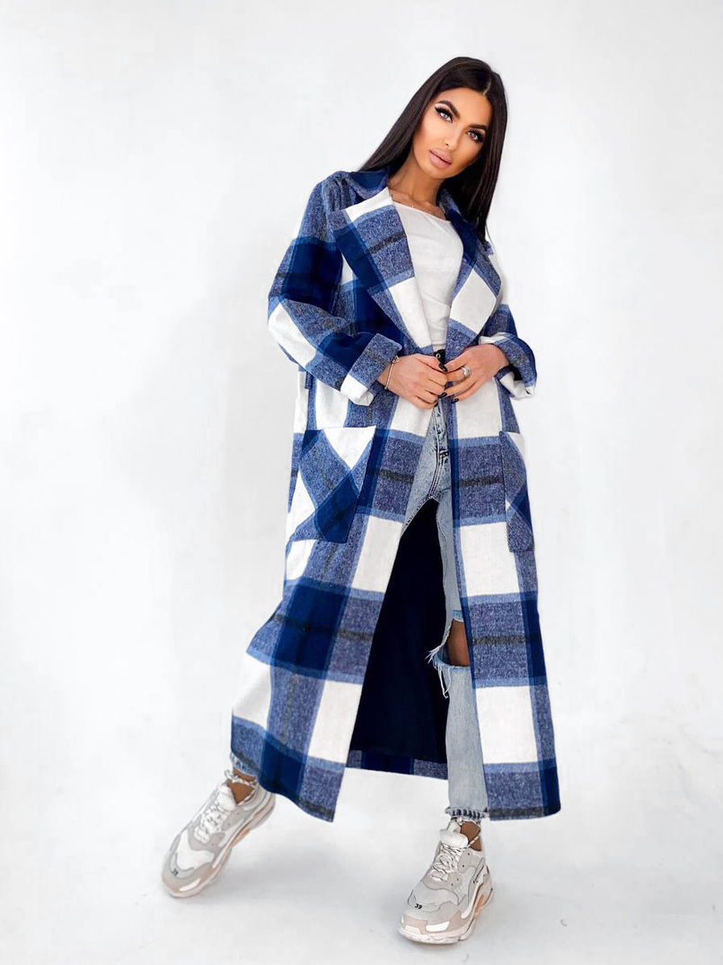 Кашемировое пальто в клетку на подкладке Кашемировое пальто в клетку на подкладке | PUSHKA SHOP