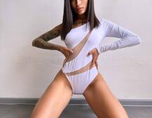 Боді на одне плече із вставками сітки | PUSHKA SHOP