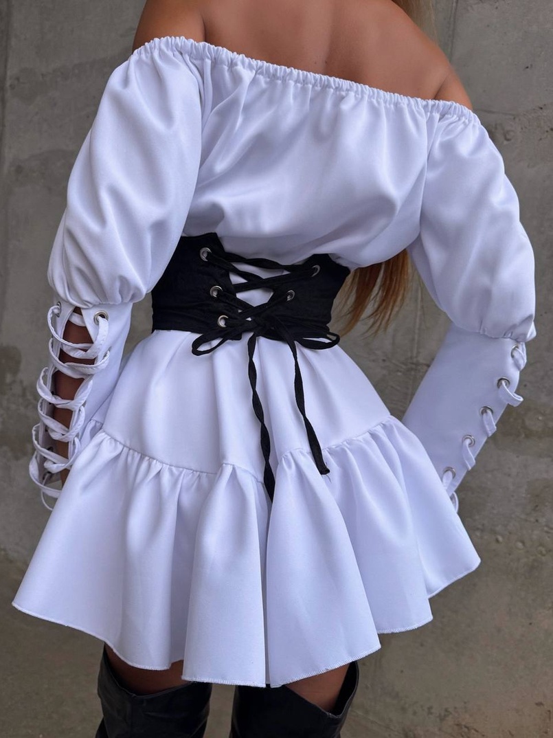 Комплект: Сукня-сорочка + корсет на гачках | PUSHKA SHOP