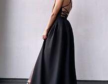 Сукня максі  зі шнурівкою на спинці | PUSHKA SHOP