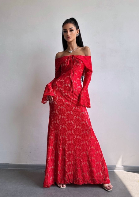 Мереживна сукня максі   | PUSHKA SHOP