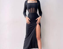 Сукня-міді з елементами корсету Сукня-міді з елементами корсету | PUSHKA SHOP