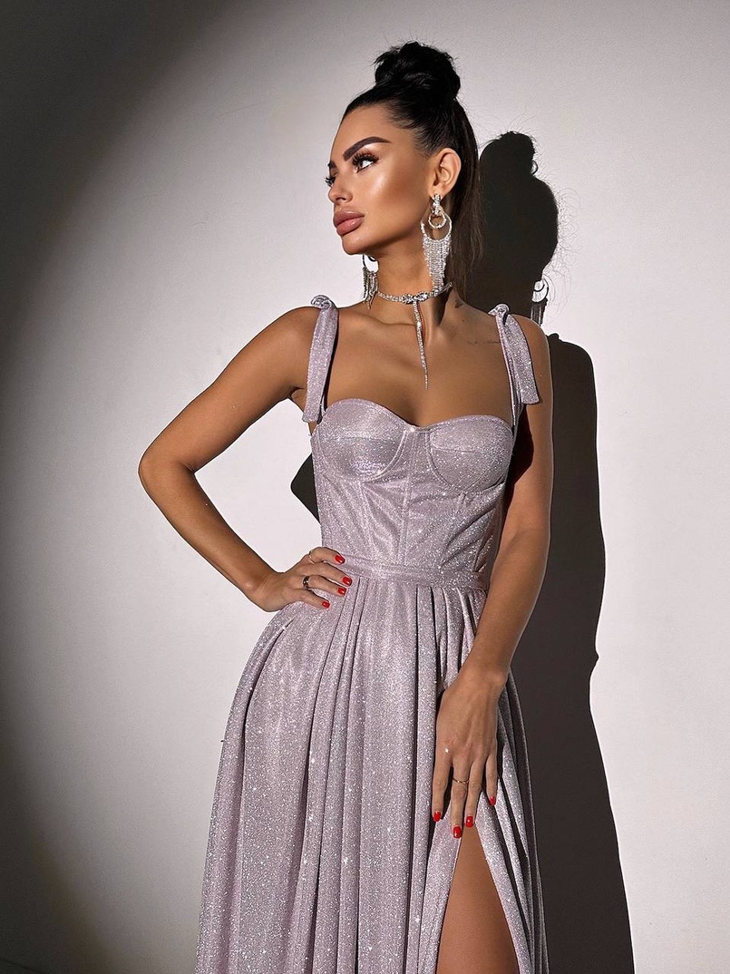 ✨Блискуча сукня максі з чашечками ✨ ✨Блискуча сукня максі з чашечками ✨ | PUSHKA SHOP