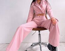 Брючный костюм с широкими штанами Брючный костюм с широкими штанами | PUSHKA SHOP