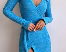 Трикотажна сукня із запахом Трикотажна сукня із запахом | PUSHKA SHOP