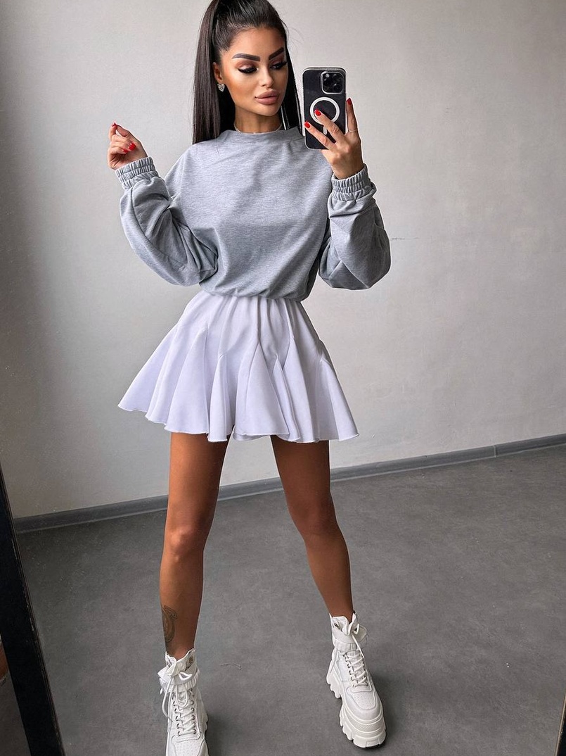 Комплект: спідниця + світшот | PUSHKA SHOP