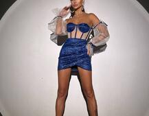 Сяючий комплект: корсет + спідниця  | PUSHKA SHOP