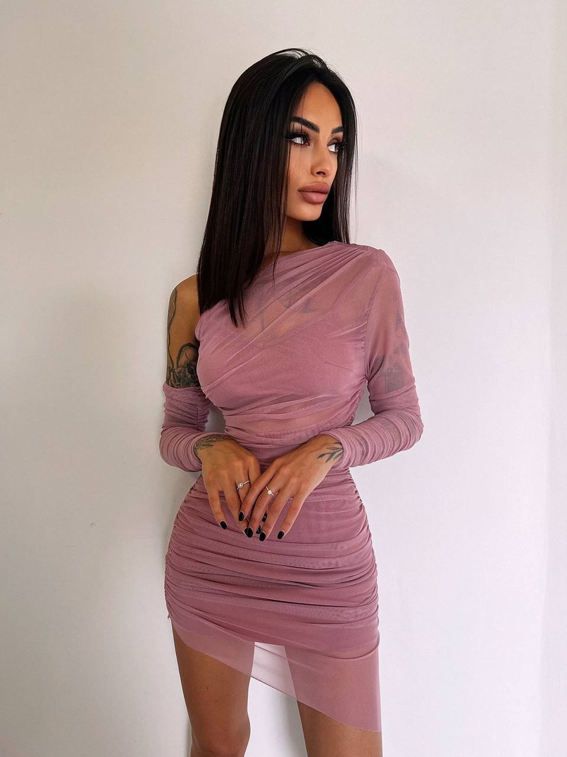 Міні сукня з драпіруванням Міні сукня з драпіруванням | PUSHKA SHOP