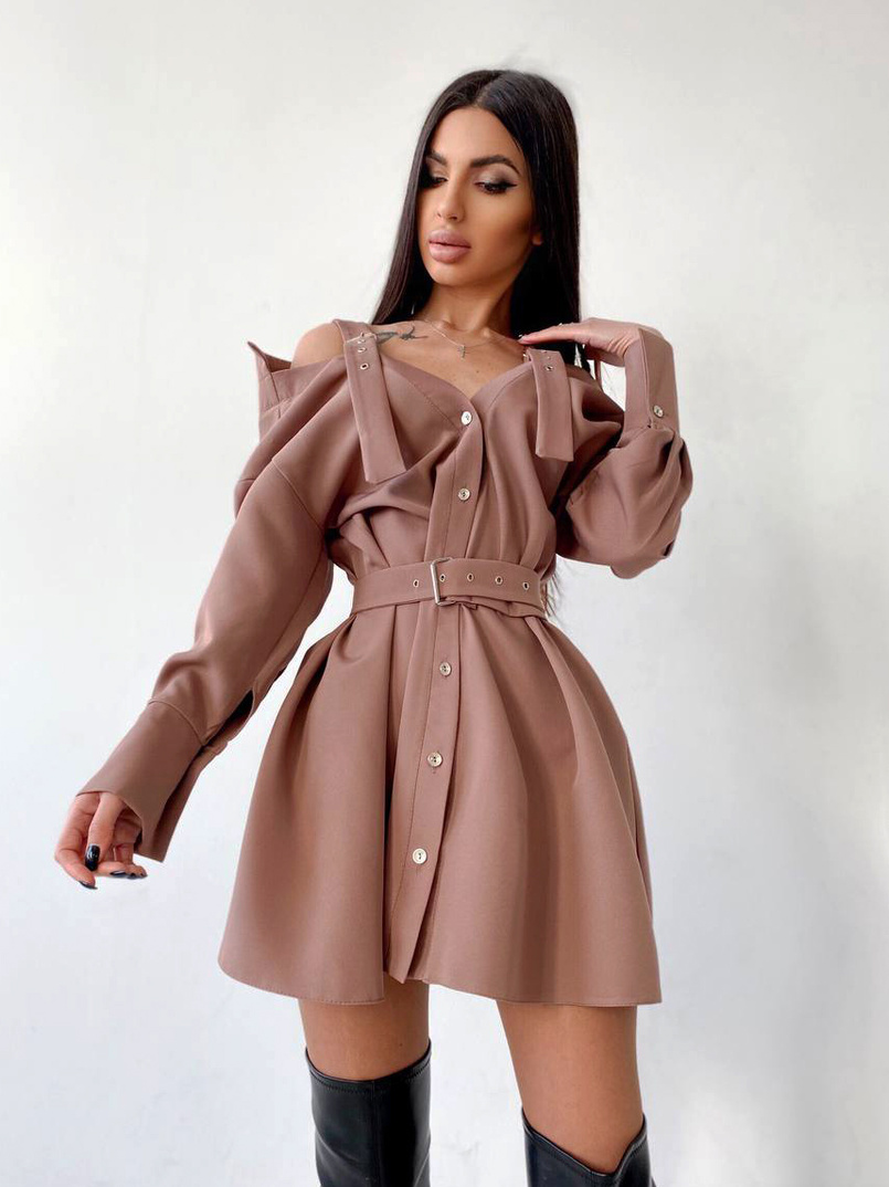 Платье-рубашка на плечиках | PUSHKA SHOP