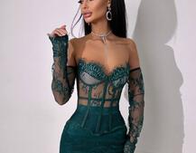 Мереживний комплект: корсет + спідниця   | PUSHKA SHOP