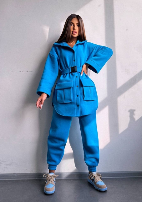 Комплект: тепла сорочка на кнопках + джоггери | PUSHKA SHOP