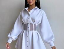 Сорочка з елементами корсета   | PUSHKA SHOP