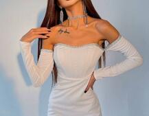 Корсетное платье,декорированное стразами Корсетное платье,декорированное стразами | PUSHKA SHOP