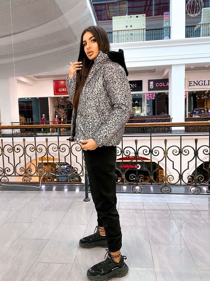 Рефлективный укорочённый зимний дутик Рефлективный укорочённый зимний дутик | PUSHKA SHOP