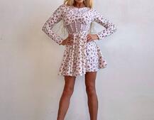 Корсетна сукня з пишною спідницею в квітковий Принт  Корсетна сукня з пишною спідницею в квітковий Принт  | PUSHKA SHOP