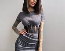 Сукня-міні  з елементами корсету  Довжину спідниці можна регулювати  Сукня-міні  з елементами корсету  Довжину спідниці можна регулювати  | PUSHKA SHOP