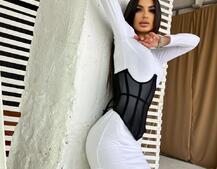 Трикотажное платье в комплекте с утягивающим корсетом  | PUSHKA SHOP