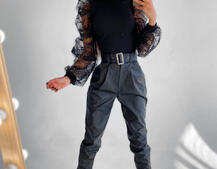  Брюки из искусственной кожи  | PUSHKA SHOP