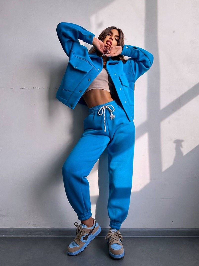 Комплект: тепла сорочка на кнопках + джоггери Комплект: тепла сорочка на кнопках + джоггери | PUSHKA SHOP