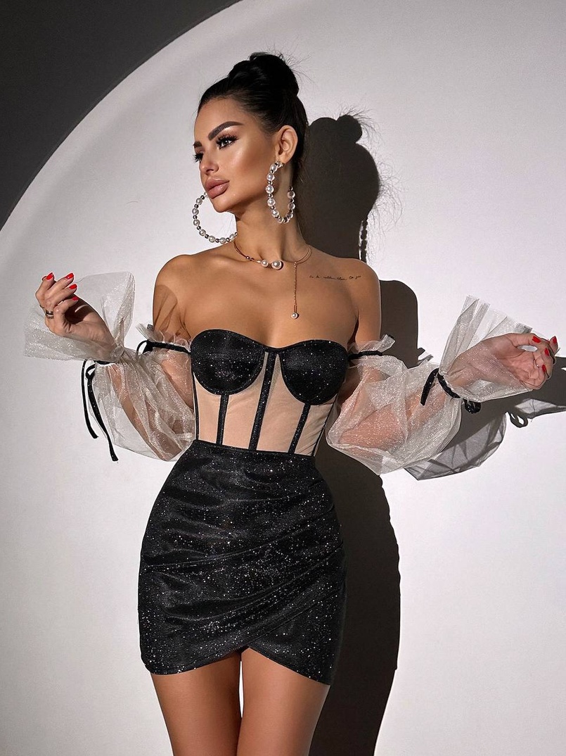 Сяючий комплект: корсет + спідниця  | PUSHKA SHOP