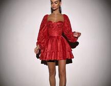 Сяюча корсетна сукня бюстьє з подвійною спідницею  | PUSHKA SHOP