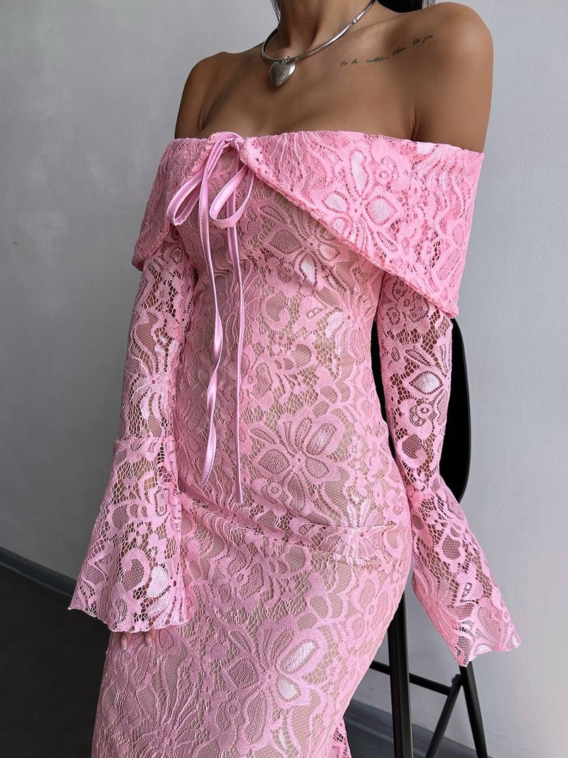 Мереживна сукня максі   Мереживна сукня максі   | PUSHKA SHOP