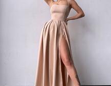 Сукня максі  зі шнурівкою на спинці | PUSHKA SHOP