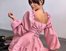 Сукня з воланами на ґудзиках Сукня з воланами на ґудзиках | PUSHKA SHOP