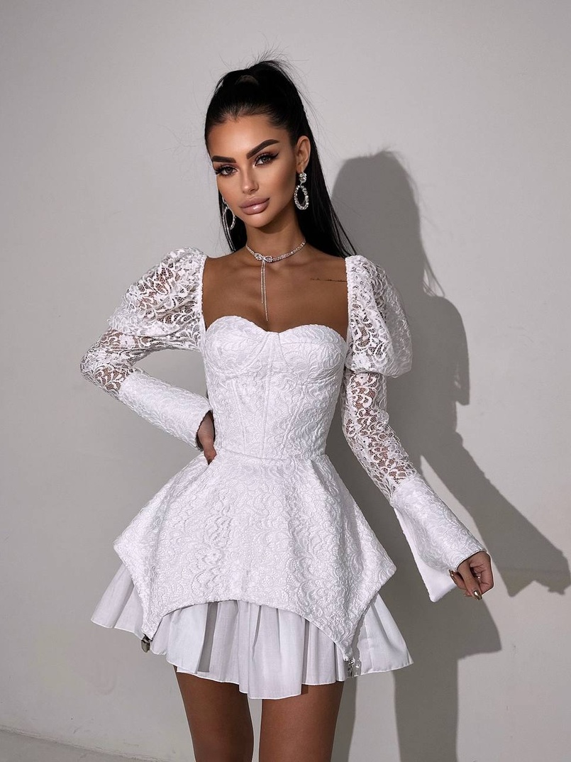 Мереживна сукня з чашечками Мереживна сукня з чашечками | PUSHKA SHOP