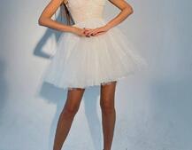 Платье с блестящим верхом и пышной фатиновой юбкой  | PUSHKA SHOP