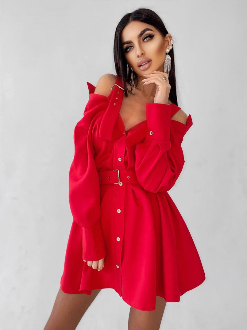 Платье-рубашка на плечиках | PUSHKA SHOP