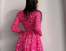 Приталена сукня з корсетною вставкою та спідницею-сонцем | PUSHKA SHOP