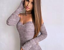 Трикотажна сукня міді з чашечками Трикотажна сукня міді з чашечками | PUSHKA SHOP